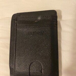 black buffway wallet